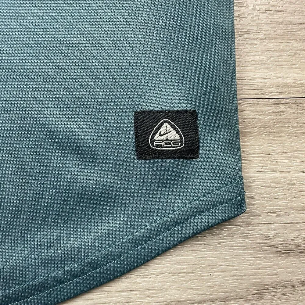 Nike Shirt Mens Large Blue ACG Outdoor Hiking Baselayer Short Sleeve